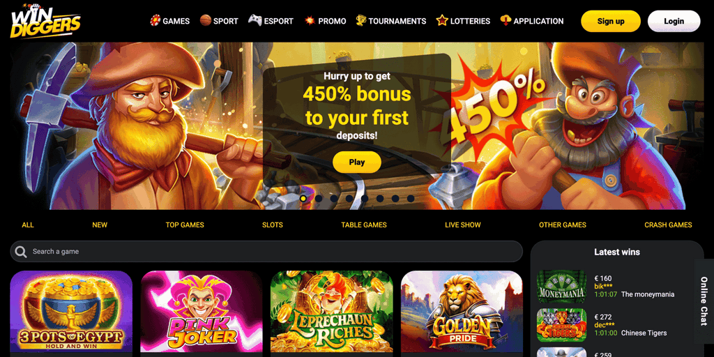 Win Diggers Casino Site Sibling Sites 2025